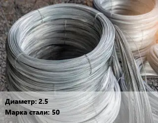 Проволока углеродистая 2.5 Сталь: 50